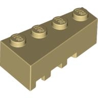 Lego kostka (kostička) 4x2 klín pravý, béžová (4160327)